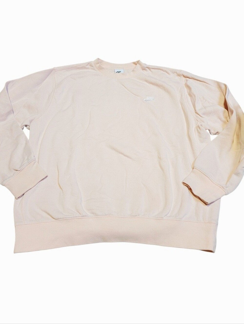 Nike Sportswear Club Soft Pink Fleece Crewneck Sweatshirt